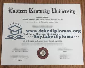 Buy Eastern Kentucky University fake diploma, Fake EKU degree.