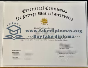 Fake ECFMG diploma online, Get Educational Commission for Foreign Medical Graduates fake degree.