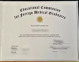 Obtain Educational Commission for Foreign Medical Graduates fake diploma.