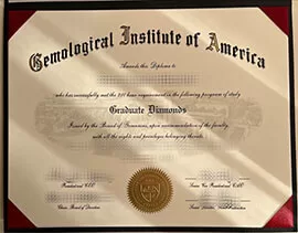 Obtain Gemological Institute of America fake diploma.