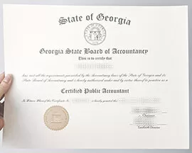 Order Georgia CPA license fake diploma online.