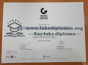 Buy Grenoble Ecole de Management fake diploma.