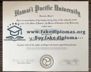 Buy Hawai'i Pacific University fake diploma, Fake Hawai'i Pacific University degree.