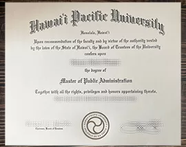 Obtain Hawai'i Pacific University fake diploma online.