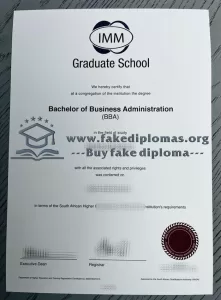 Buy IMM Graduate School fake diploma.
