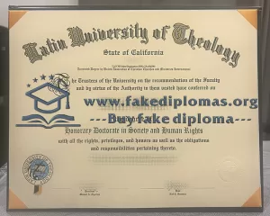 Buy Latin University of Theology fake diploma.