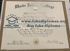 Buy Rhode Island College fake diploma, Fake RIC degree.
