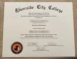 Obtain Riverside City College fake diploma online.