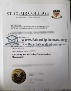 Buy a St Clair College fake diploma.