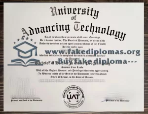 Buy a University of Advancing Technology fake diploma, Make UAT degree.