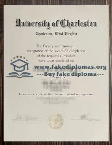Buy a University of Charleston fake diploma.