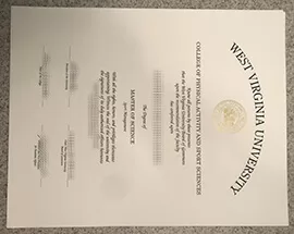 How to make the West Virginia University diploma?
