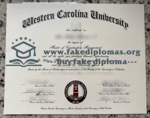 Buy WCU fake diploma, Fake Western Carolina University degree.