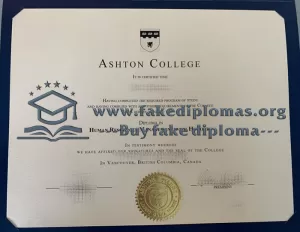 Get a Ashton College fake degree.