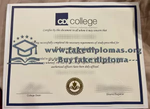 Get a CDI College fake degree online.