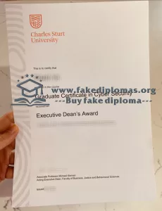 Get Charles Sturt University fake diploma.