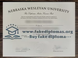Buy Nebraska Wesleyan University fake diploma, Fake NWU degree.