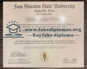 Buy Sam Houston State University fake diploma, Fake SHSU degree.