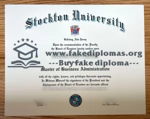 Buy a Stockton University fake diploma, Fake Stockton University certificate.