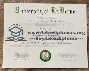 Buy University of La Verne fake diploma, Fake ULV degree.