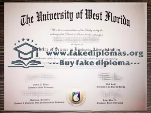 Buy University of West Florida fake diploma.