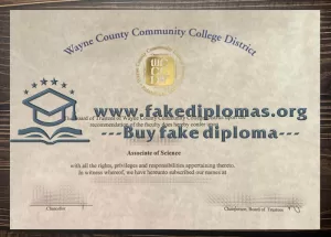 Buy Wayne County Community College District fake diploma, Fake WCCCD degree.