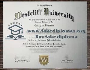Buy Westcliff University fake diploma, Fake a Westcliff University degree.