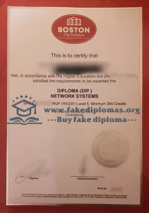 Get a Boston City Campus fake diploma online.