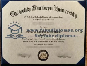 Buy a Columbia Southern University fake diploma.