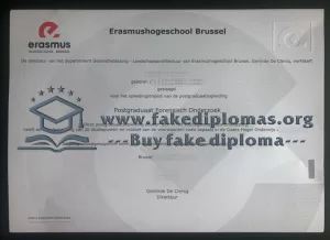 Buy a Erasmushogeschool Brussel fake diploma.