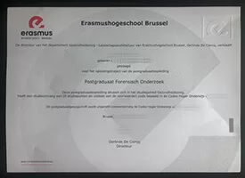 Fast to Get the Erasmushogeschool Brussel fake certificate.