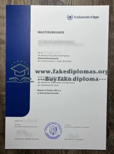 Buy a FernUniversität in Hagen fake certificate.
