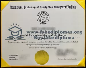 Get a IPSCMI fake certificate, Fake a IPSCMI degree.