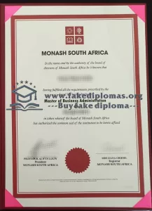 Purchase a Monash South Africa fake degree online.