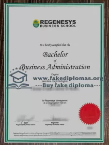 Get a Regenesys Business School fake degree.