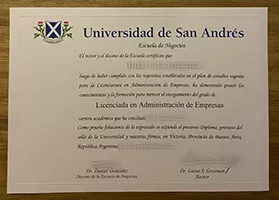 How to get a Universidad de San Andrés certificate?