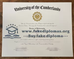 Buy a University of the Cumberlands fake diploma.