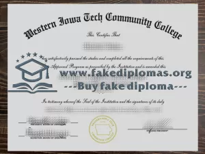 Buy Western Iowa Tech Community College fake diploma, Fake WITCC degree.