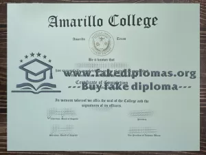 Buy a Amarillo College fake diploma, Fake AC degree online.