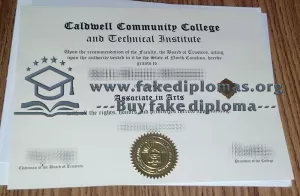 Buy Caldwell Community College and Technical Institute fake diploma.