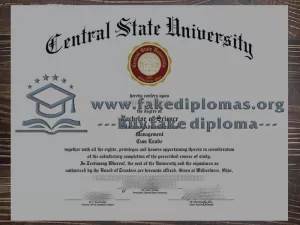 Central State University diploma, Make a Central State University degree.