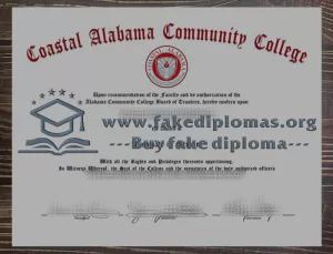 Buy a Coastal Alabama Community College fake diploma.