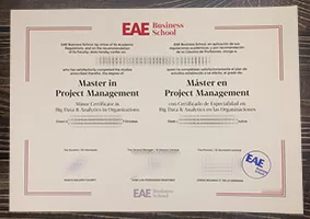 How to order a 100% copy EAE Business School certificate?