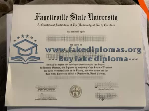 Get a Fayetteville State University fake diploma, Make FSU degree online.