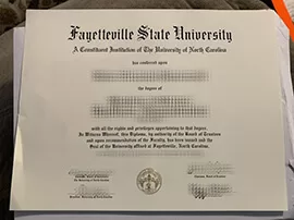 Obtain a Fayetteville State University fake diploma online.