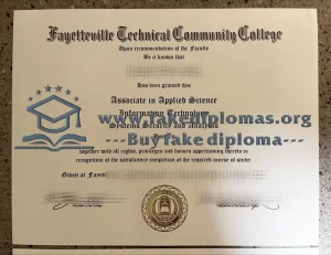 Fake a Fayetteville Technical Community College diploma, Make FTCC degree online.