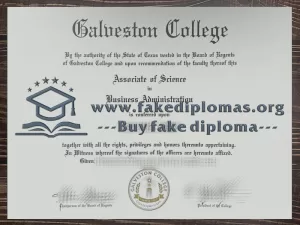 Get a Galveston College fake diploma, Make Galveston College degree.