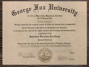 How to order a 100% copy George Fox University diploma?