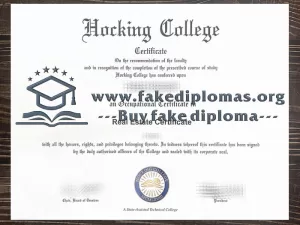 Get a Hocking College fake diploma online.