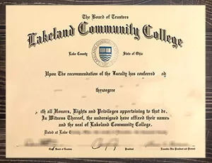 How to order Lakeland Community College fake degree online?
